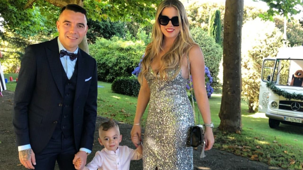 Iago Aspas, Jennifer Rueda y el pequeño Thiago