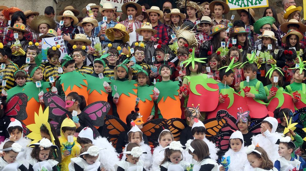 Proyecto Voz Natura del Colegio Jaime Balmes celebrando el día da terra