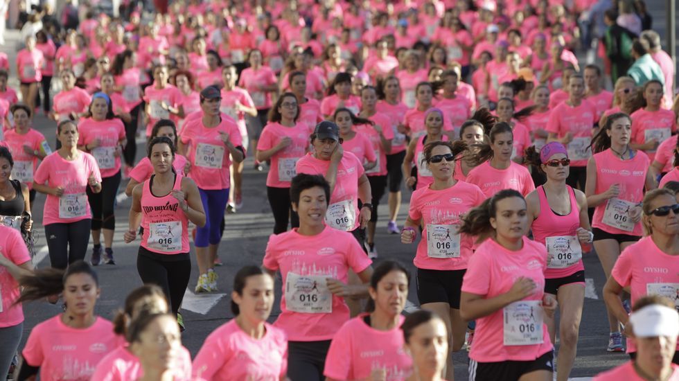 La boxeadora Marta Brañas, participante en la carrera de la mujer