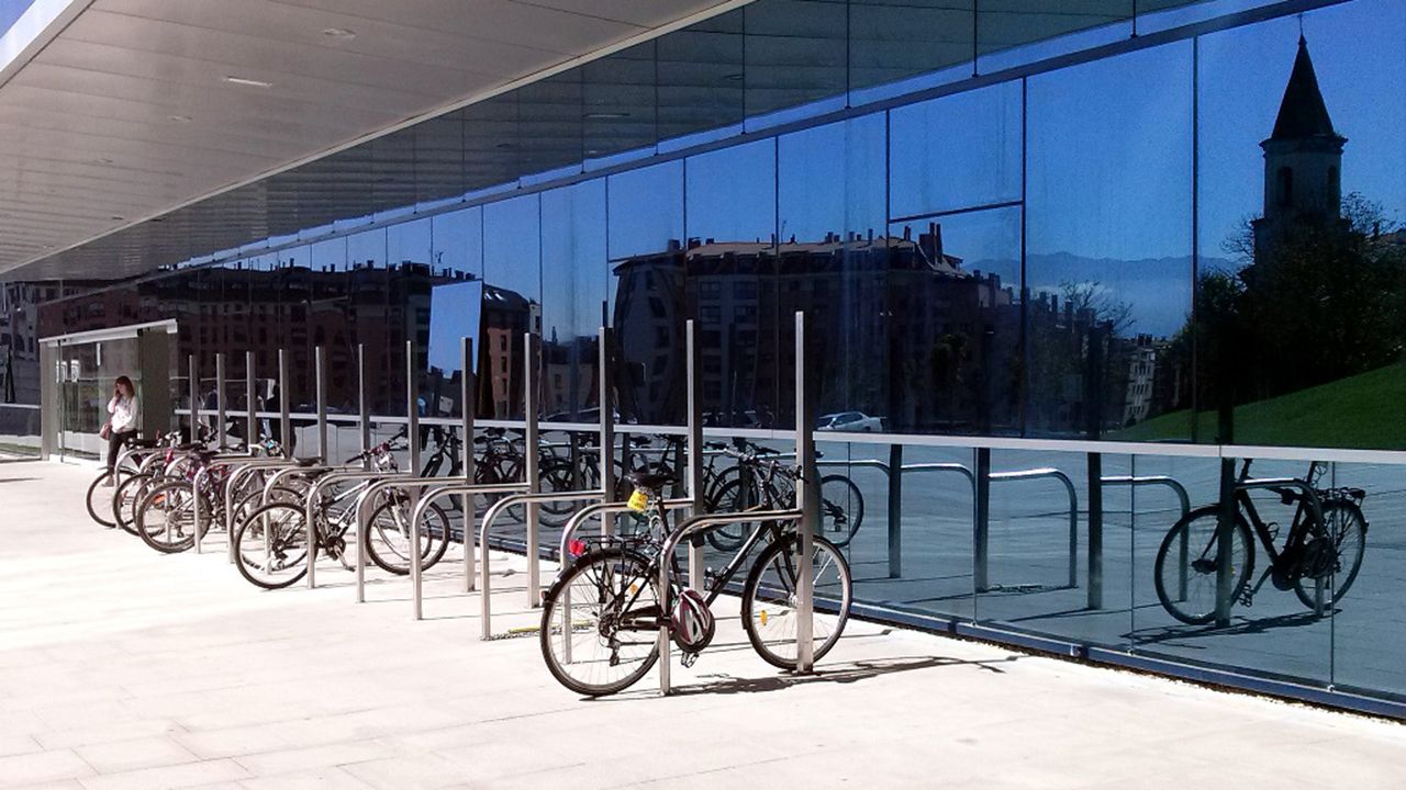 Aparcamiento de bicicletas en Oviedo