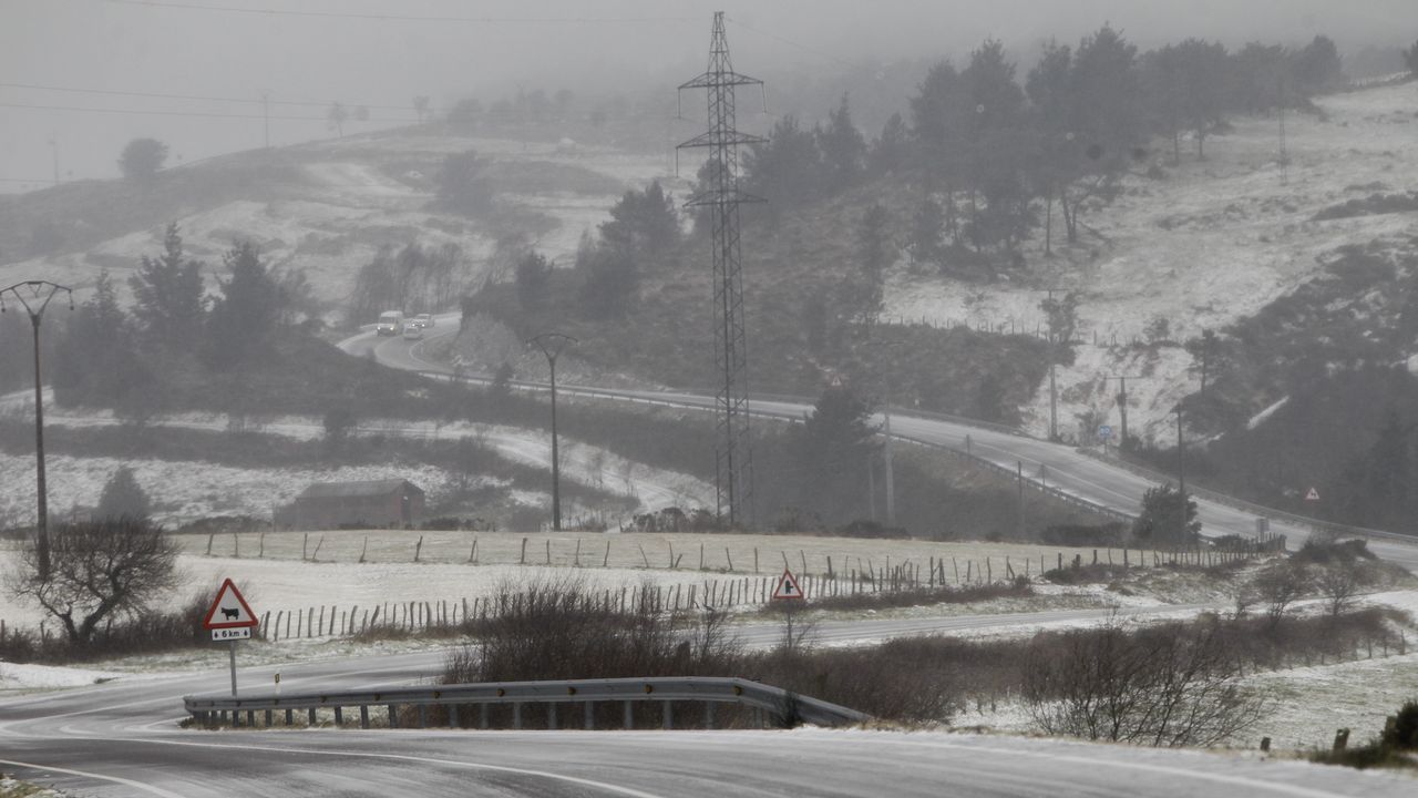 Nieve en Monte Caxado