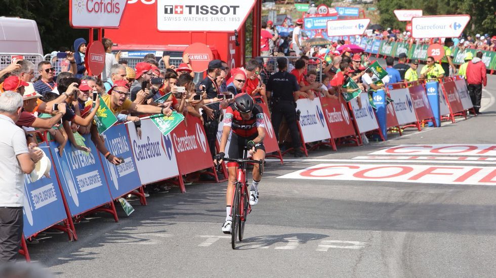 La llegada de la etapa de La Vuelta a Luíntra