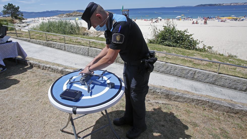 Los drones patrullan Sanxenxo