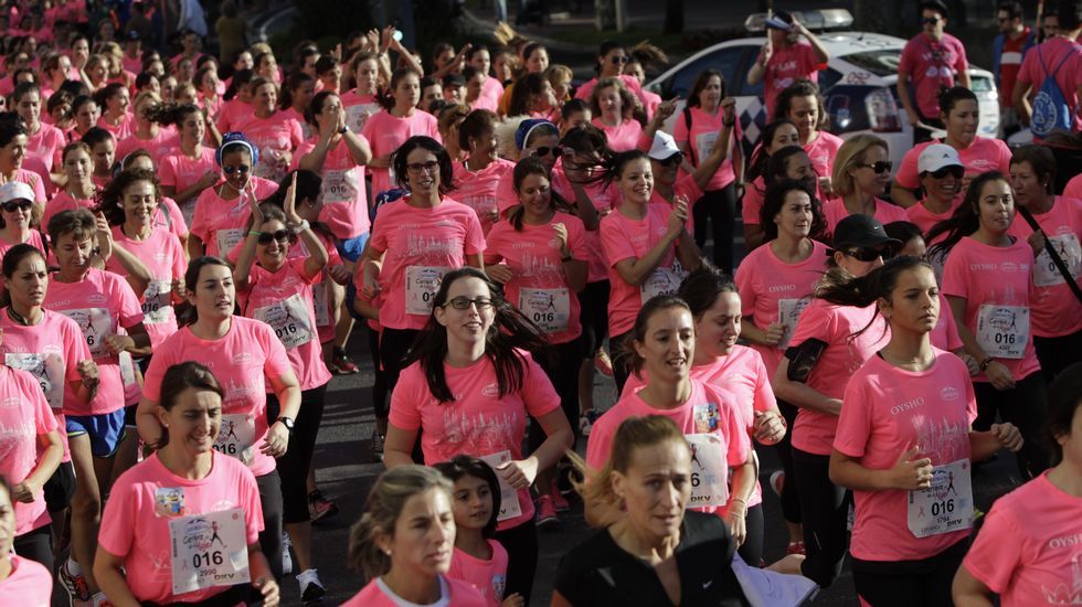 La boxeadora Marta Brañas, participante en la carrera de la mujer