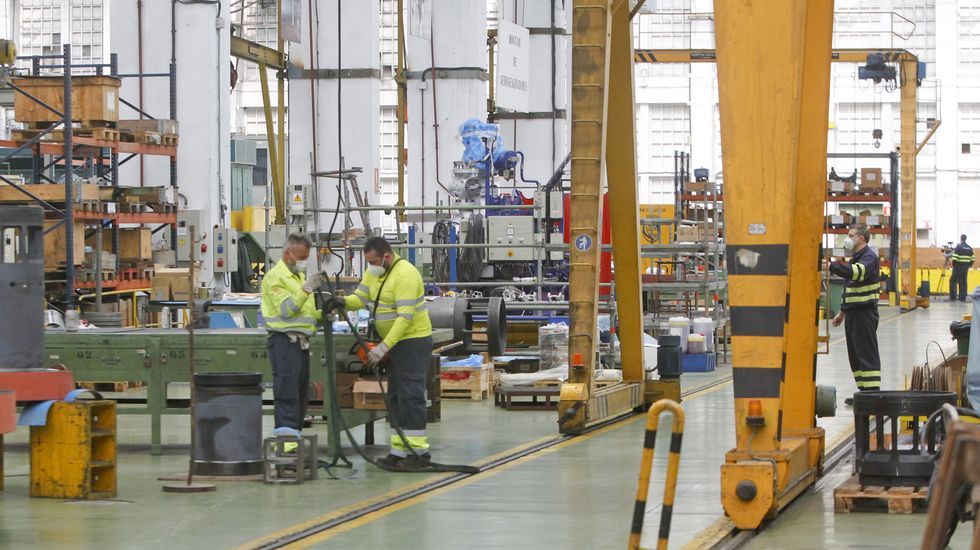 La nueva máquina diseñada por Turbinas para mecanizar bloques de las F-110