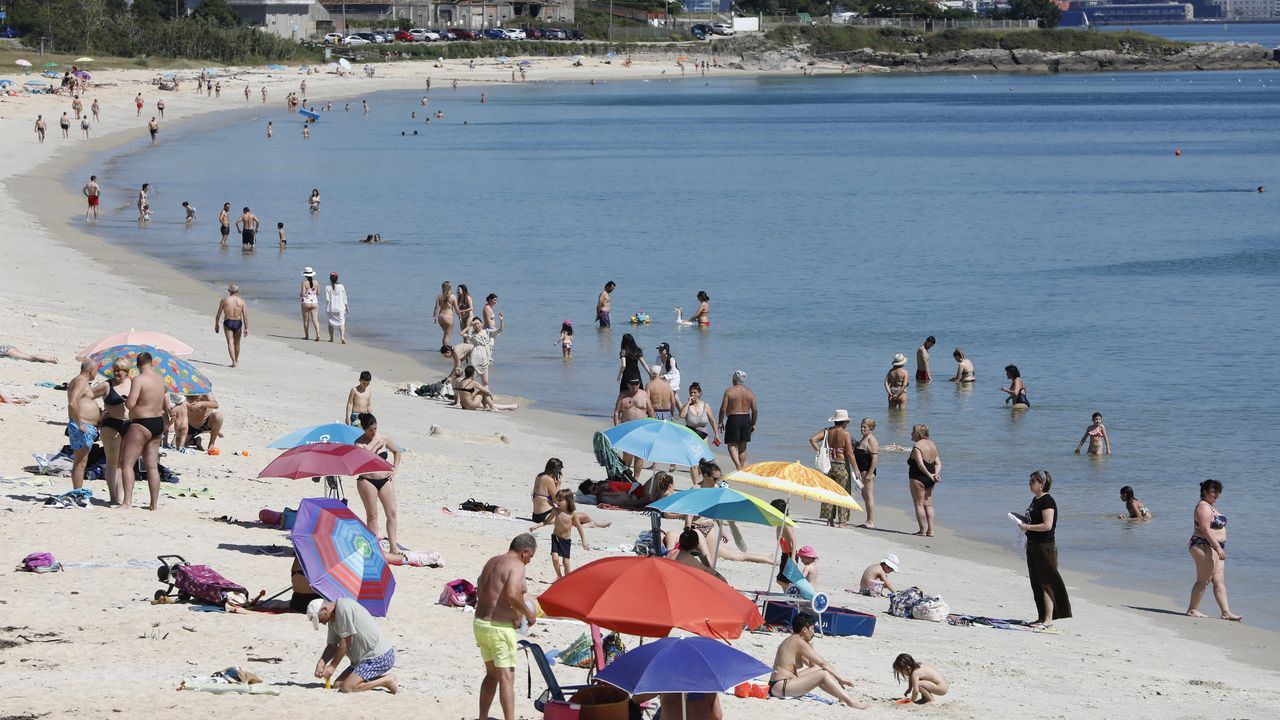 Playa de Rodeira, en Cangas