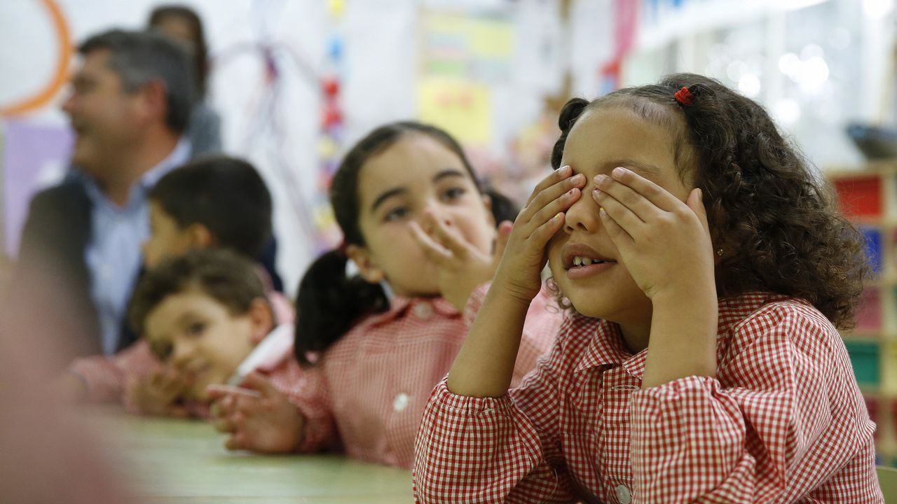 .Primer día de clase en el CEIP San Francisco Javier, de A Coruña