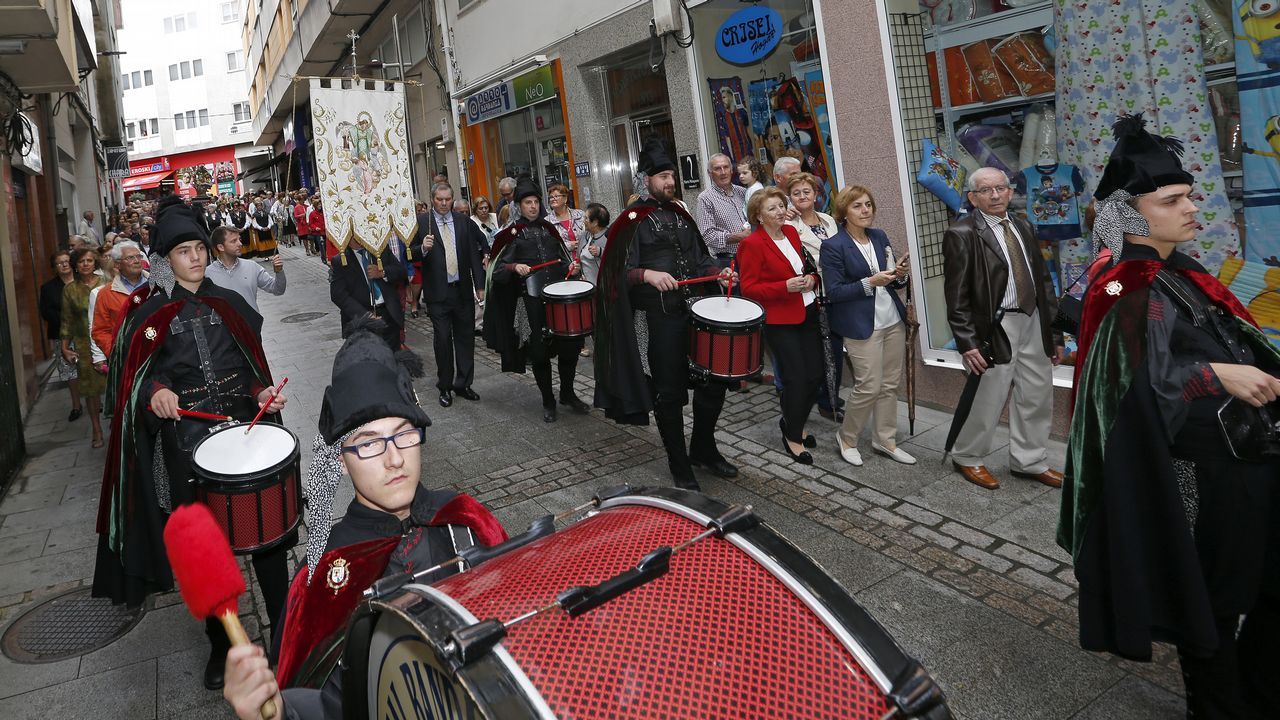 FIESTAS PATRONALES DE RIBEIRA, PROCESIÓN Y MISA DE SANTA UXÍA.
