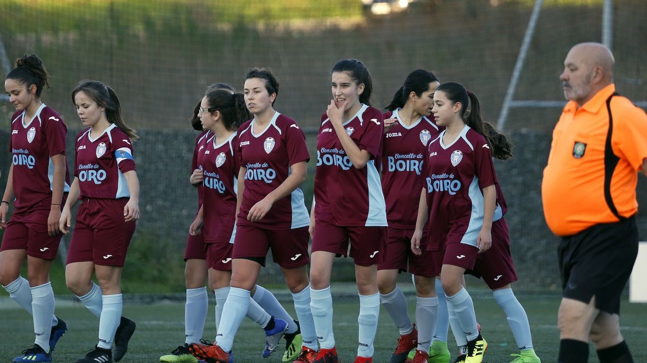 Primera torneo Vila de Noia de Fútbol femenino. Partido entre Noia y EFM Boiro
