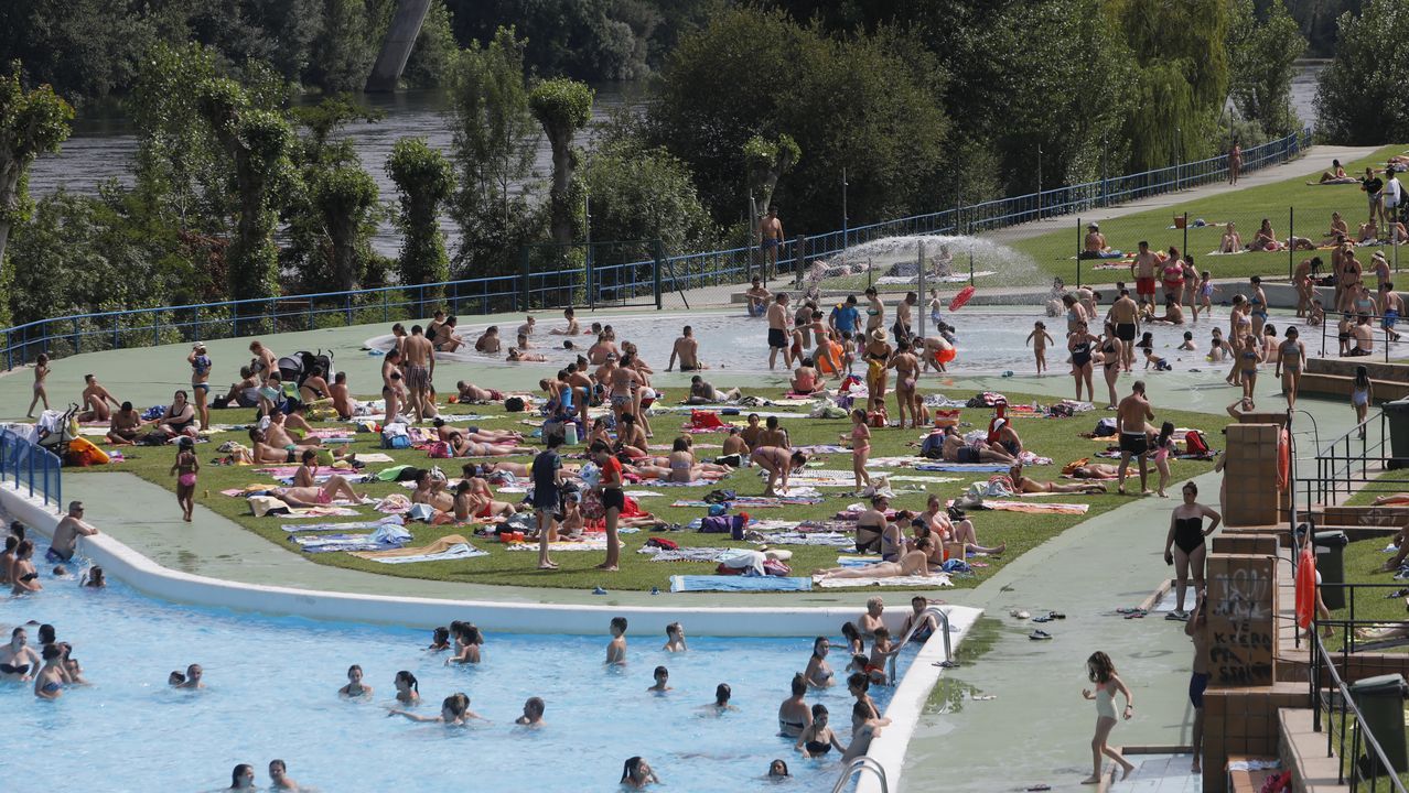 El calor aprieta en Ourense
