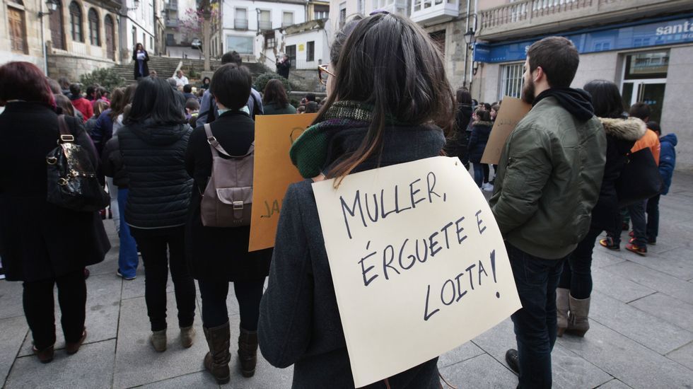Manifestación en Monforte