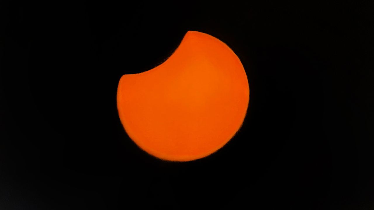 Así se vio el sol desde Vigo