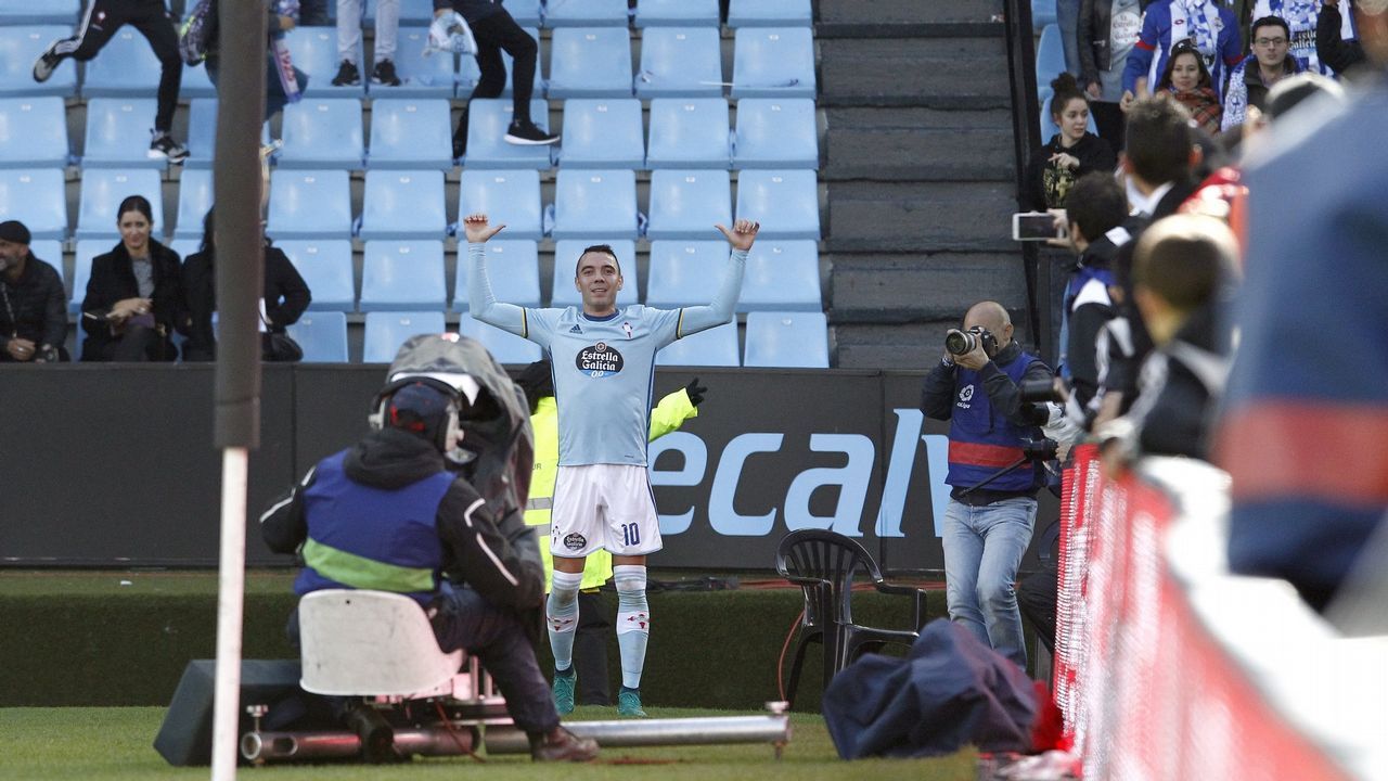 Celta-Deportivo (4-1) el 23 de octubre del 2016. Doblete de Iago