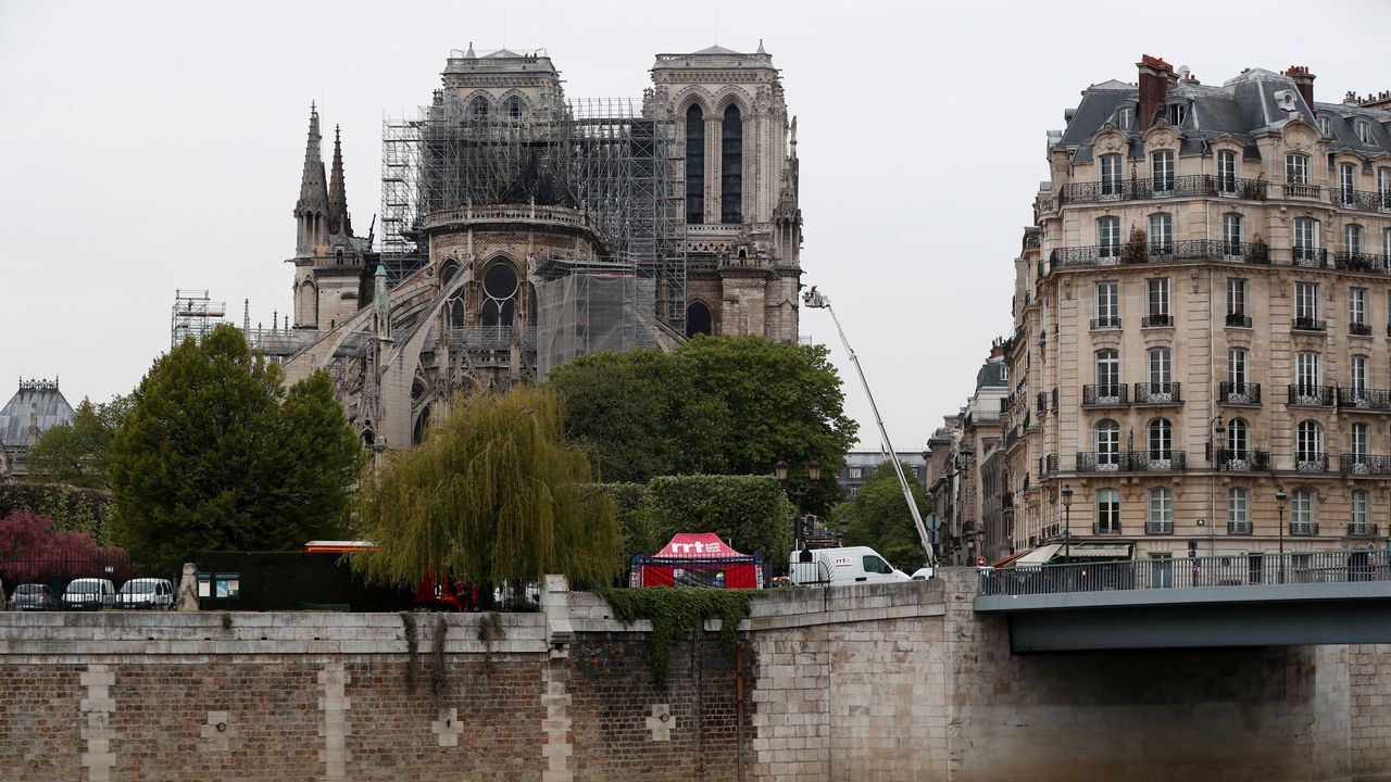 La Catedral de Notre Dame, esta mañana