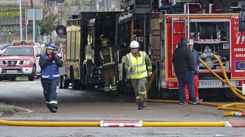 Incendio en los astilleros de Placeres