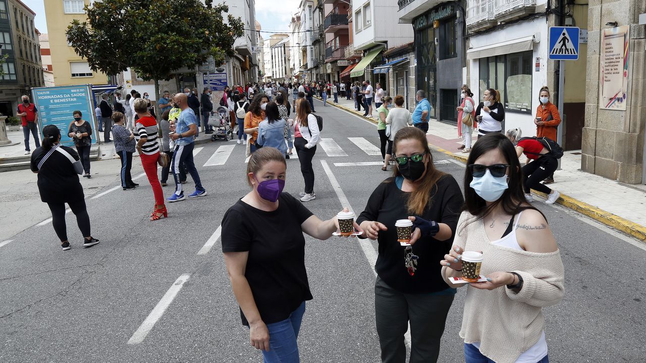 Protesta de los hosteleros por el cierre del municipio