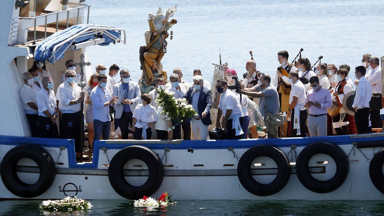 Procesión del Carmen en Lampón 2020