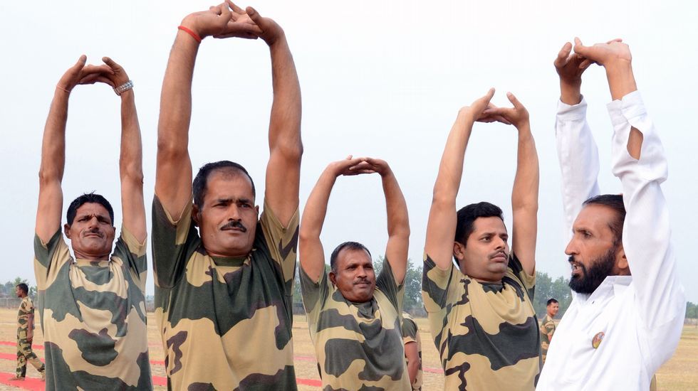 Día Internacional del Yoya en India.