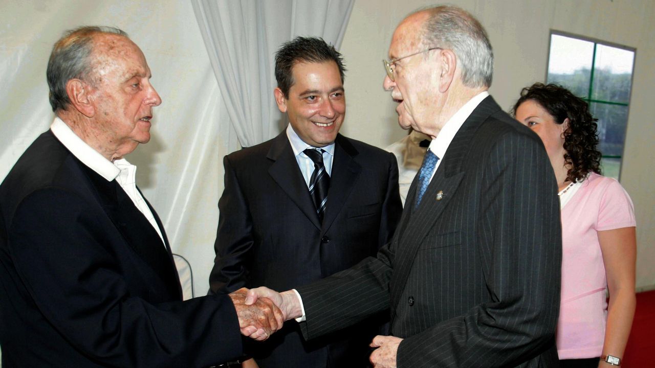 Cena de homenaje al expresidente de la Xunta Manuel Fraga con Gerardo Fernández Albor