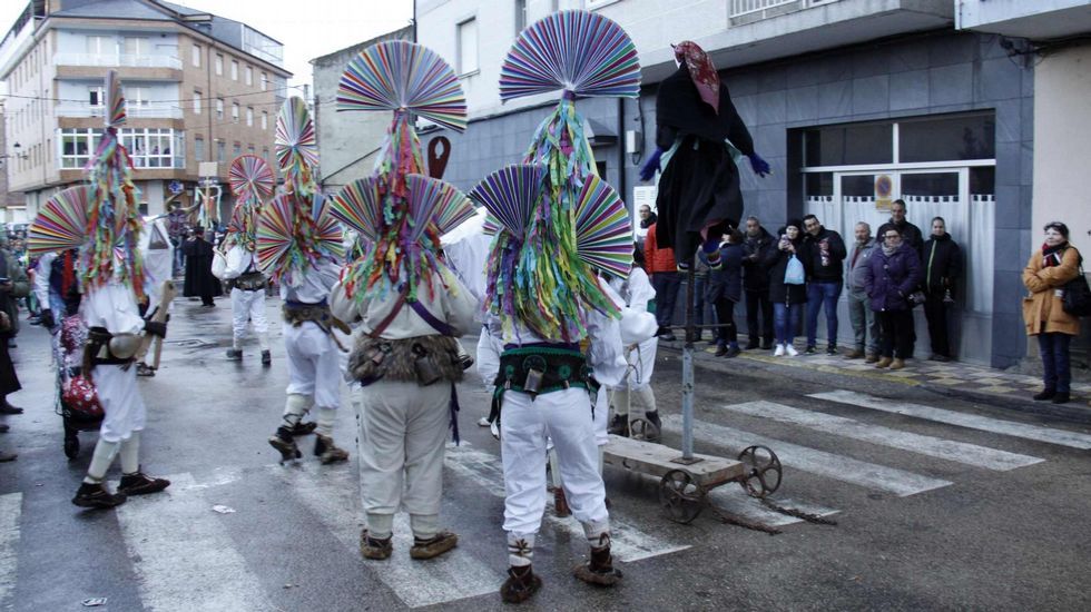 Mascarada ibérica.Cerca de 40 grupos y 800 personas participaron en la mascarada ibérica de Viana do Bolo