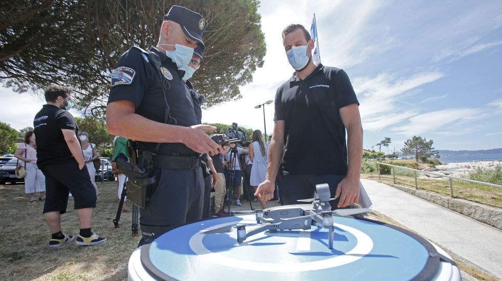 Los drones patrullan Sanxenxo