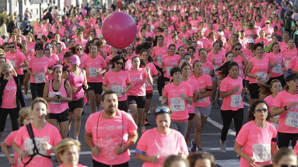 La boxeadora Marta Brañas, participante en la carrera de la mujer