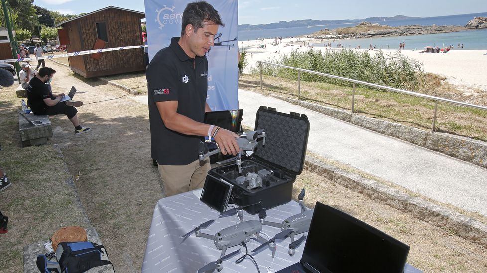 Los drones patrullan Sanxenxo