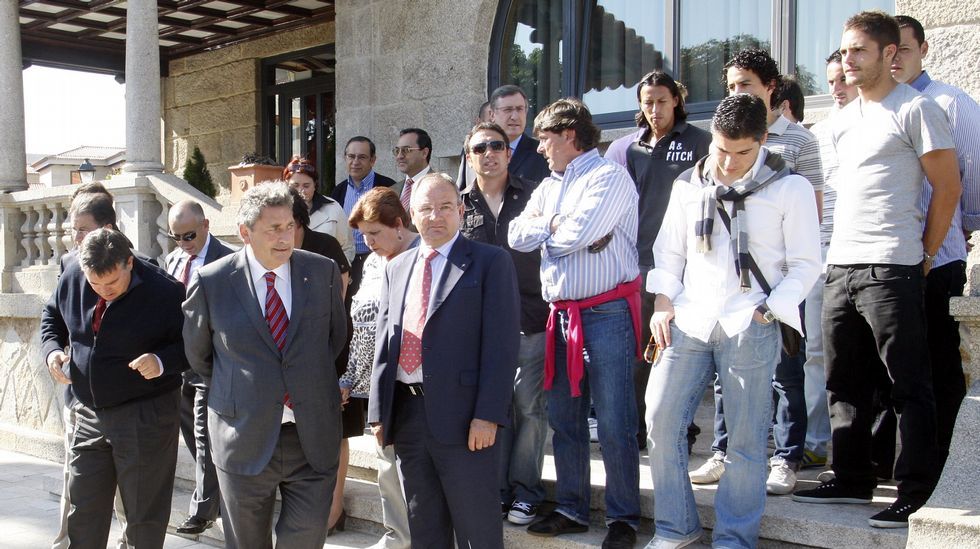 Comparecencia arropado por la plantilla hace siete años