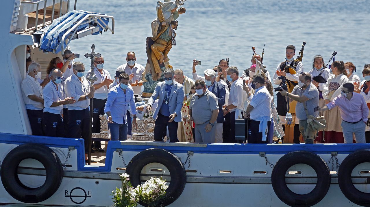Procesión del Carmen en Lampón 2020