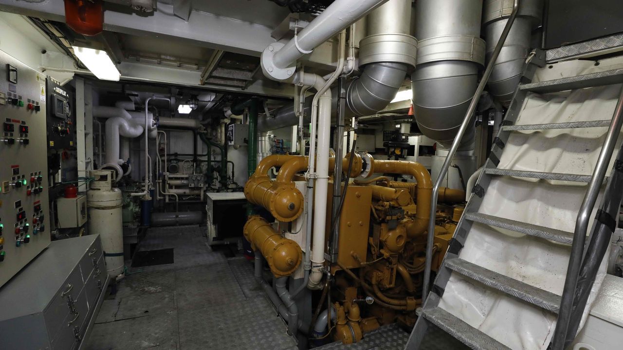La sala de máquinas del Rodríguez Parapar es espaciosa