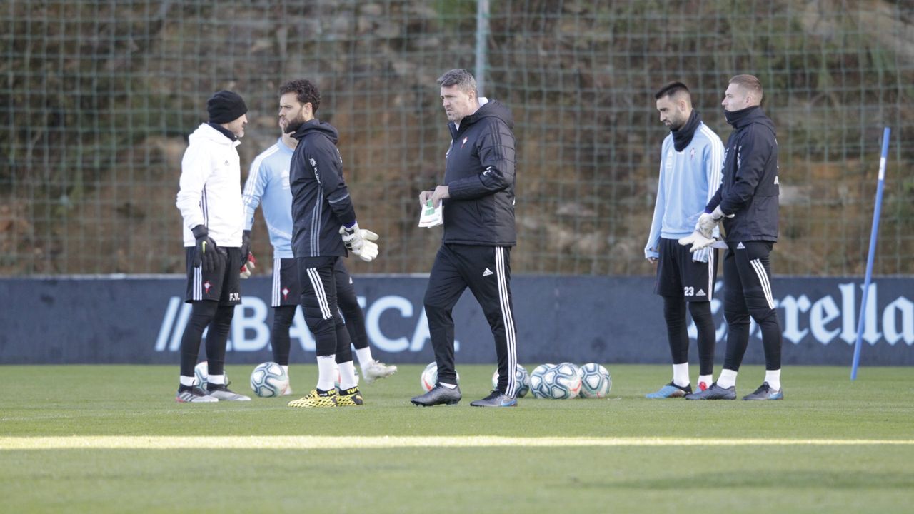 Óscar García Junyent, durante su etapa como entrenador del Celta