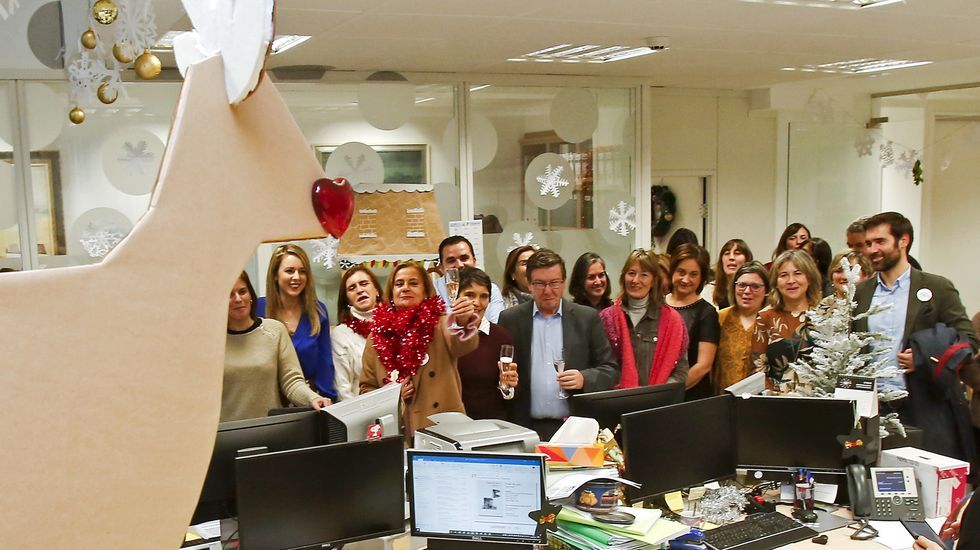 Decoración navideña en la Diputación de Pontevedra