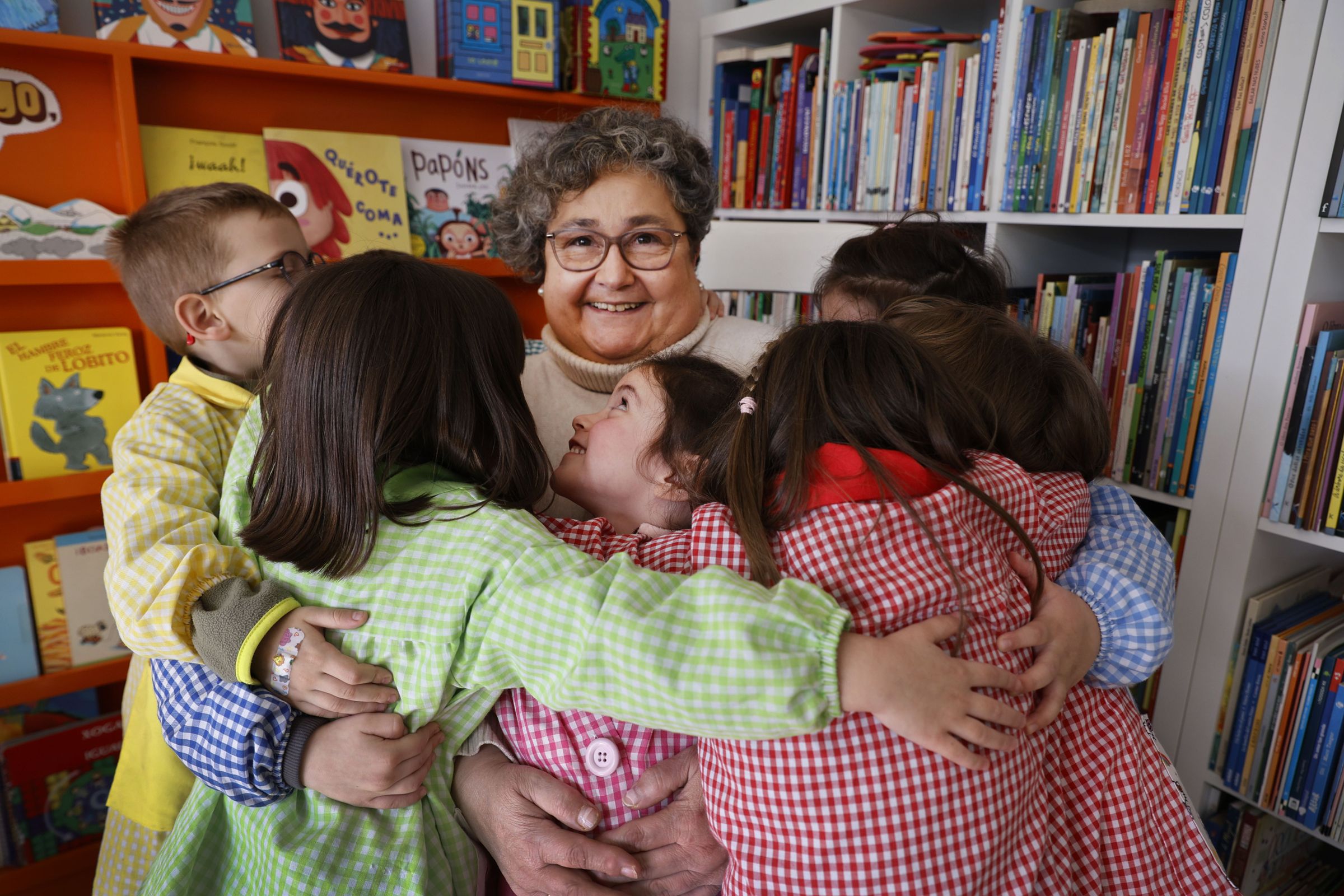 Susi Arca, mestra na escola unitaria de Amil en Moraa. 06/02/2025