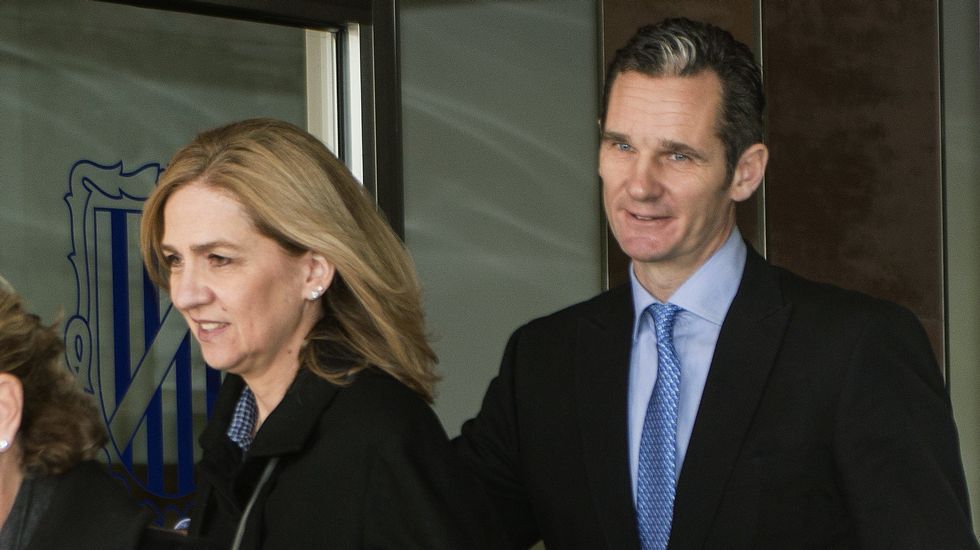 La infanta Cristina e Iñaki Urdangarin, a su salida de los juzgados