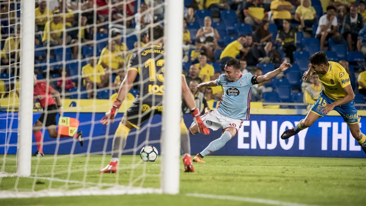 Las Palmas-Celta (2-5) el 16 de octubre del 2017