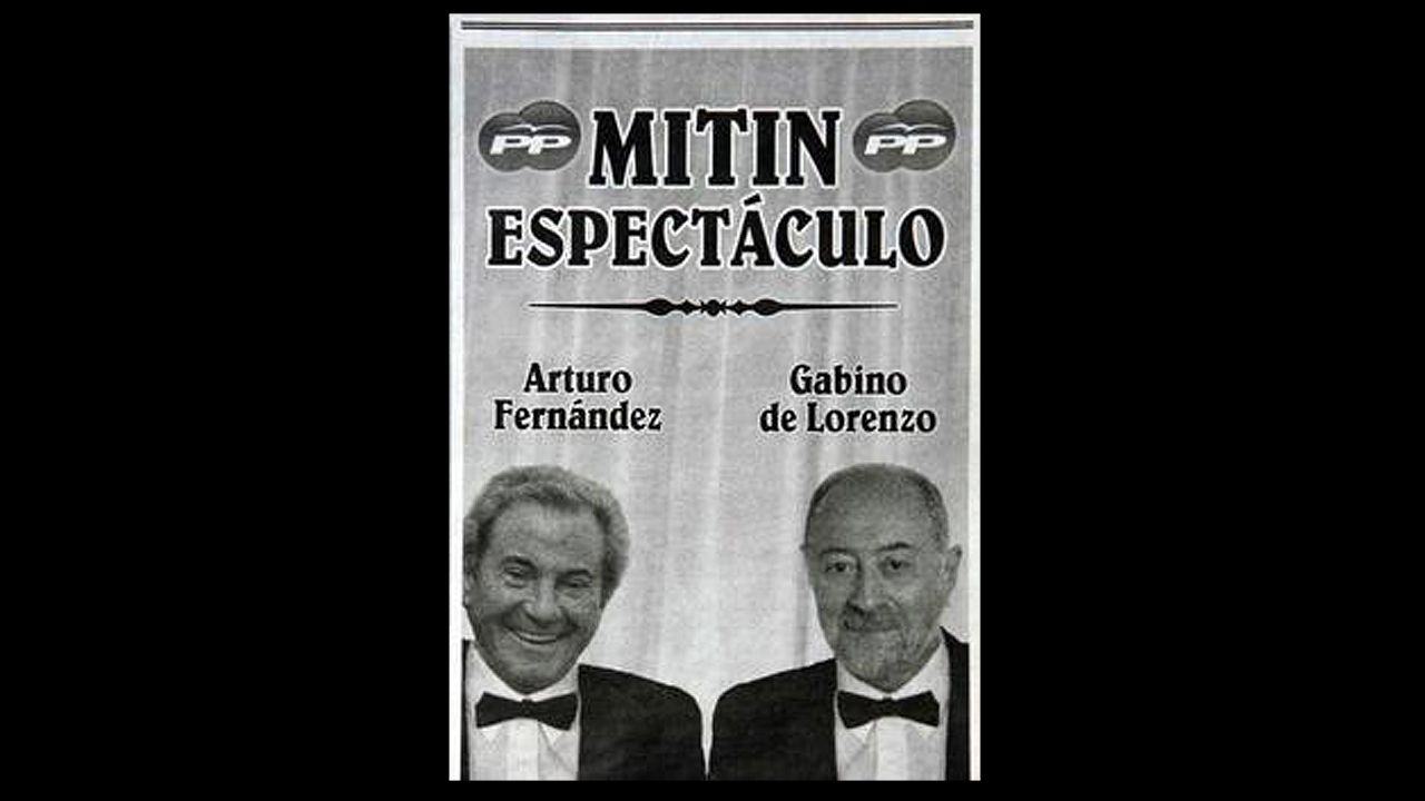 El cartel del espectáculo de Gabino de Lorenzo y Arturo Fernández