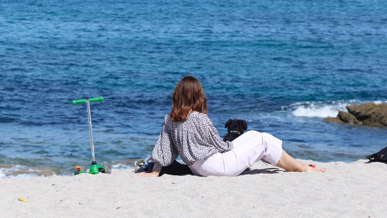 Disfrutando del paseo marítimo y de la playa en A Coruña