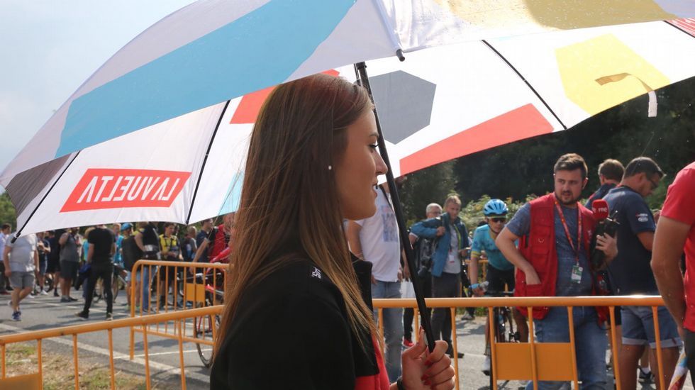 La llegada de la etapa de La Vuelta a Luíntra