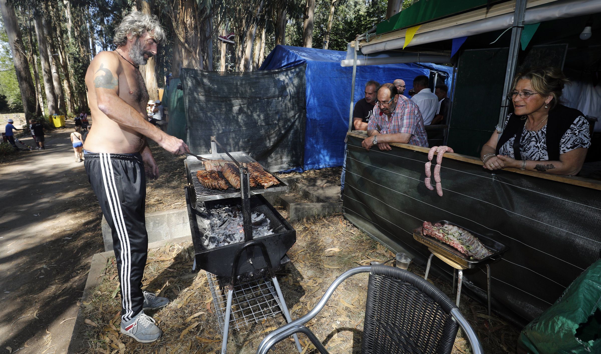 Romera do Naseiro en Viveiro. Este ano a romera estivo a punto de non celebrarse por falta de presuposto. 26/08/2024