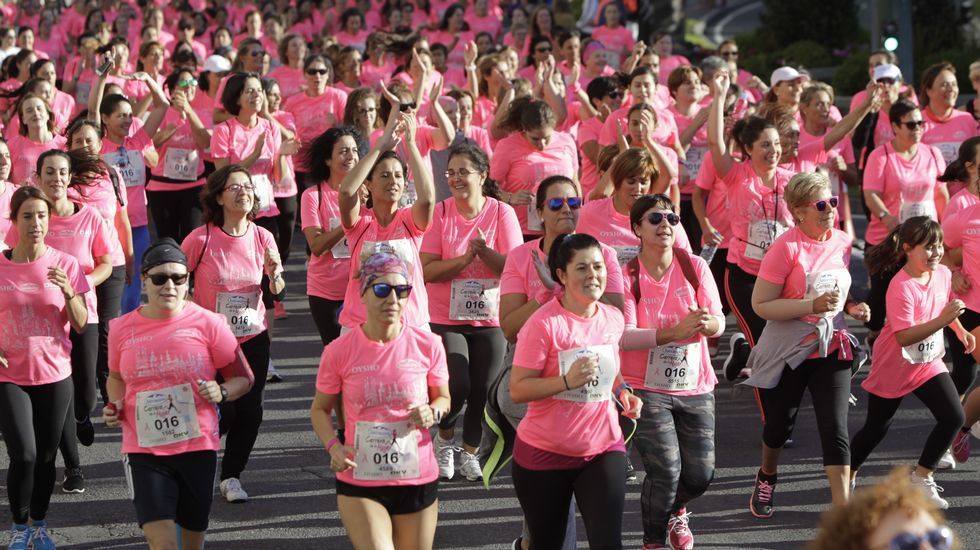 La boxeadora Marta Brañas, participante en la carrera de la mujer