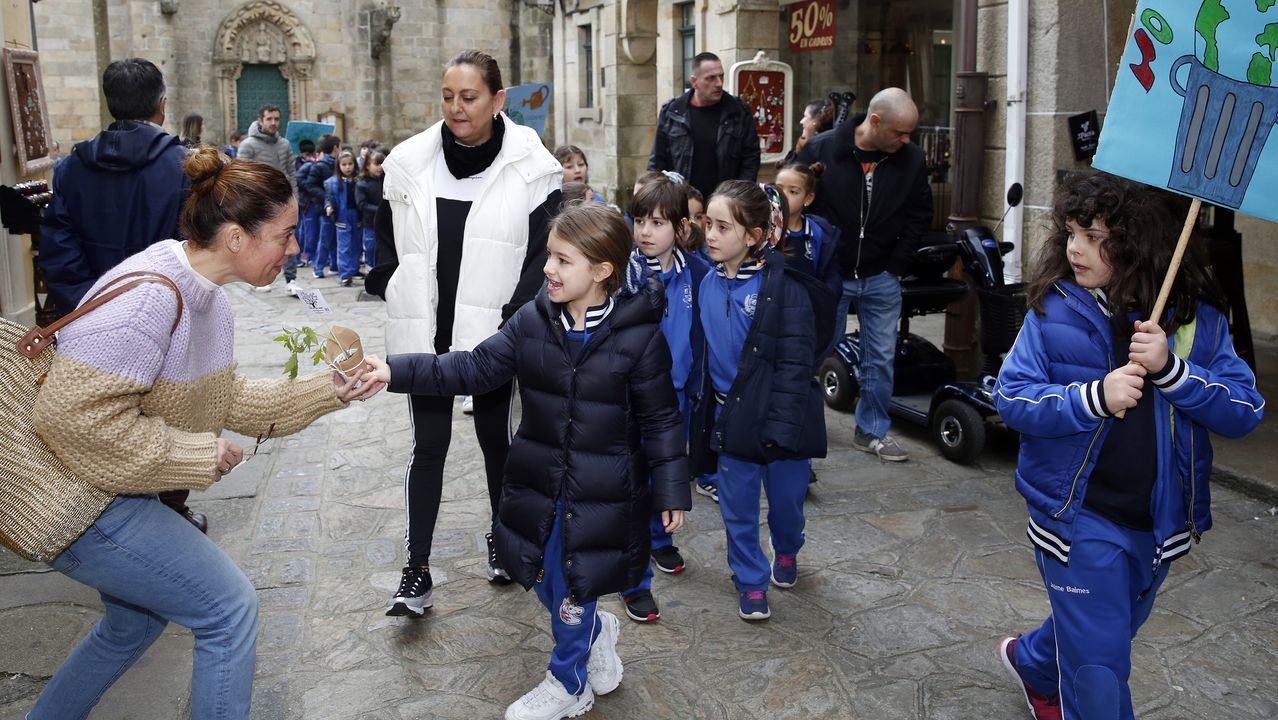 Voz Natura final del colegio Jaime Balmes, entrega de brotes de hortalizas de su huerto escolar 2020