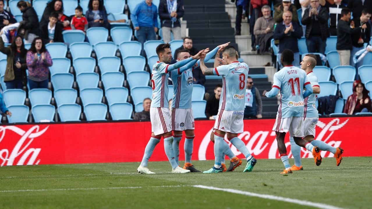 Celta-Sevilla (4-0) el 7 de abril del 2018. Triplete de Aspas