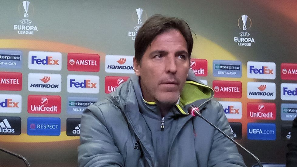 Berizzo, en la rueda de prensa de esta tarde