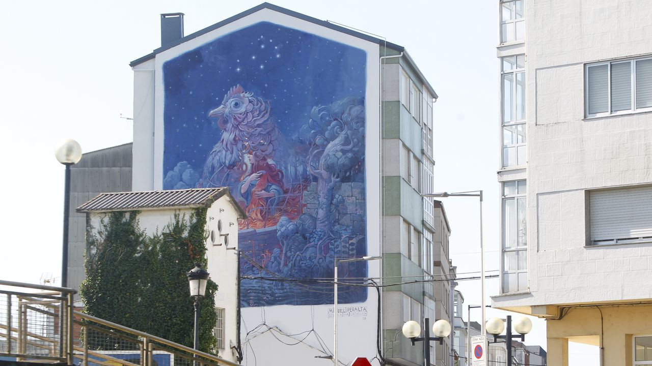 Os torneiros, de Diego González Cereijo, en la calle da Igrexa