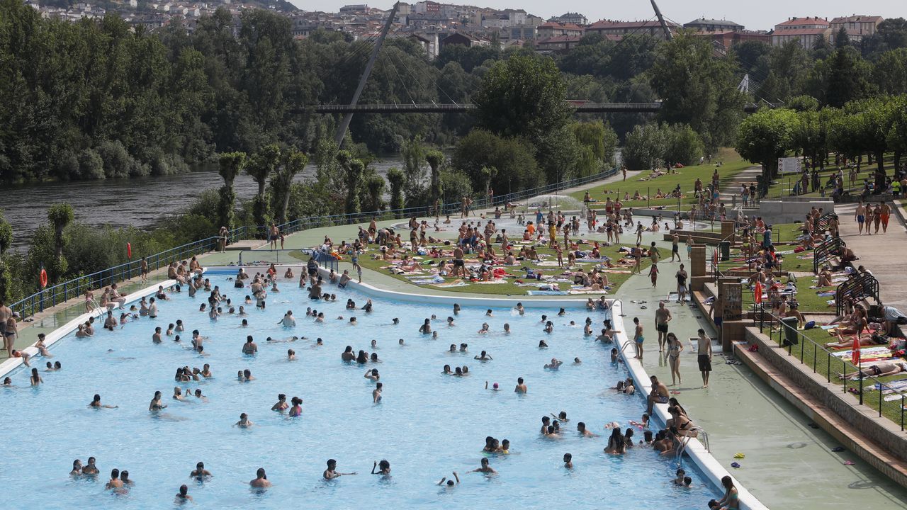 El calor aprieta en Ourense