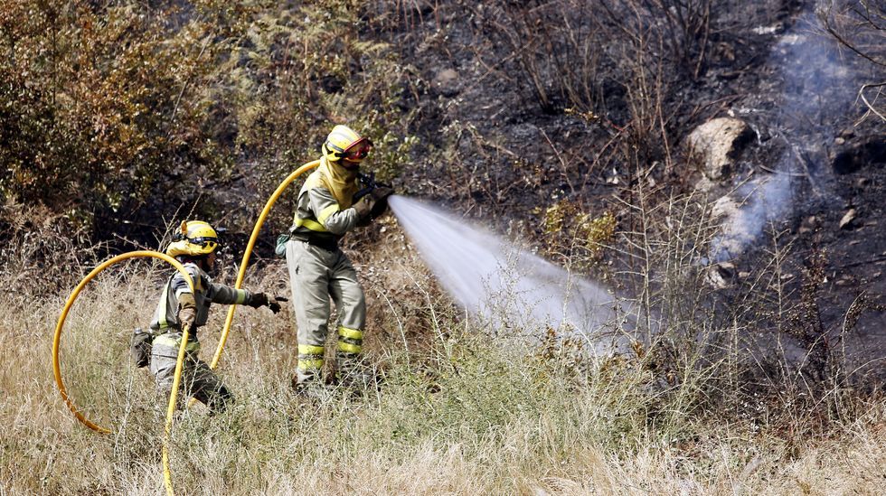 Incendio forestal en Aguasantas