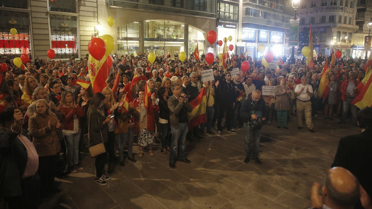Concentración a favor de la independencia catalana
