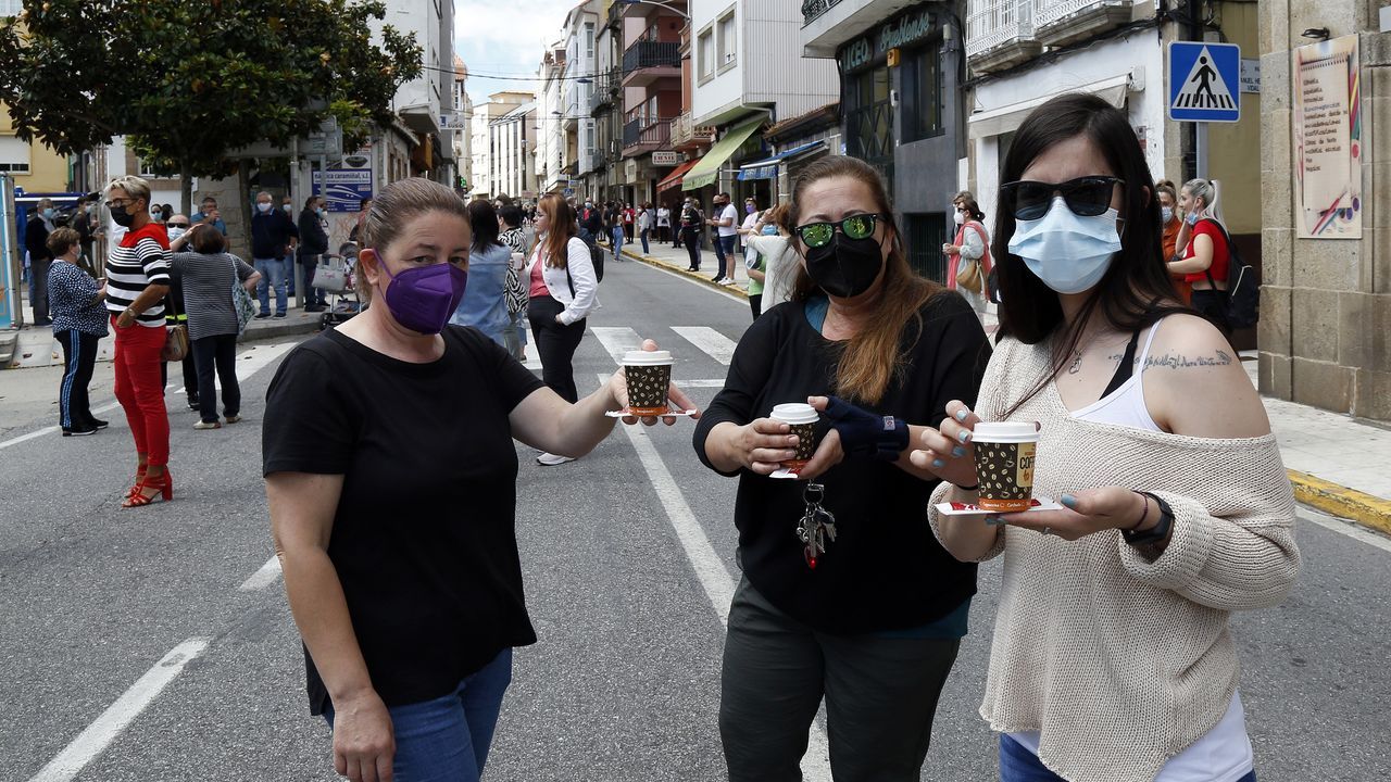 Protesta de los hosteleros por el cierre del municipio