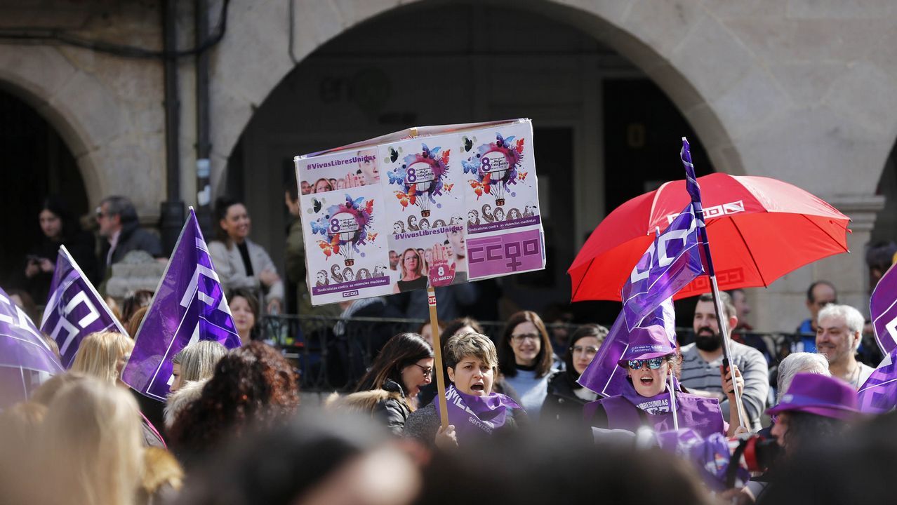 Las imágenes del 8M en Ourense