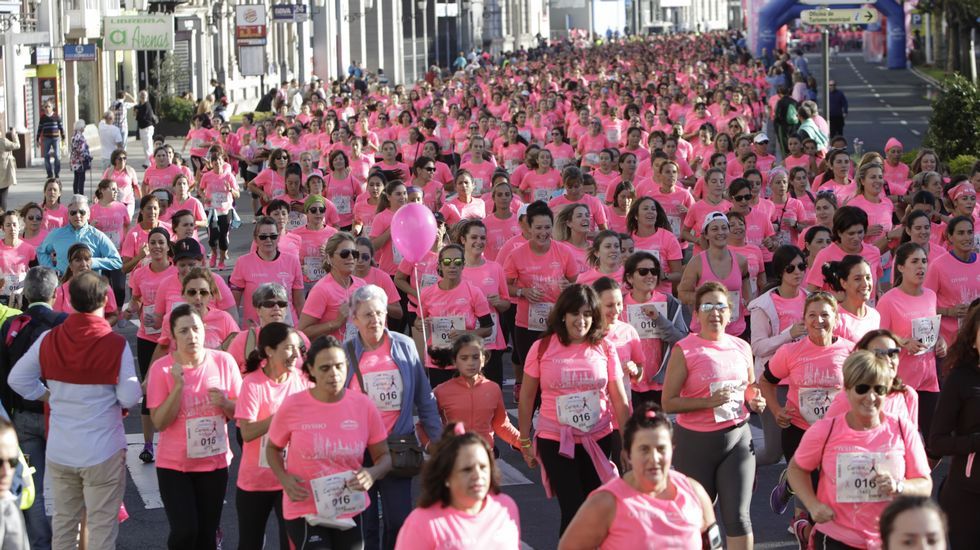La boxeadora Marta Brañas, participante en la carrera de la mujer